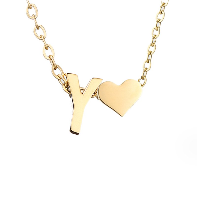 Necklace Iniziale Timeless with Pendant in Heart