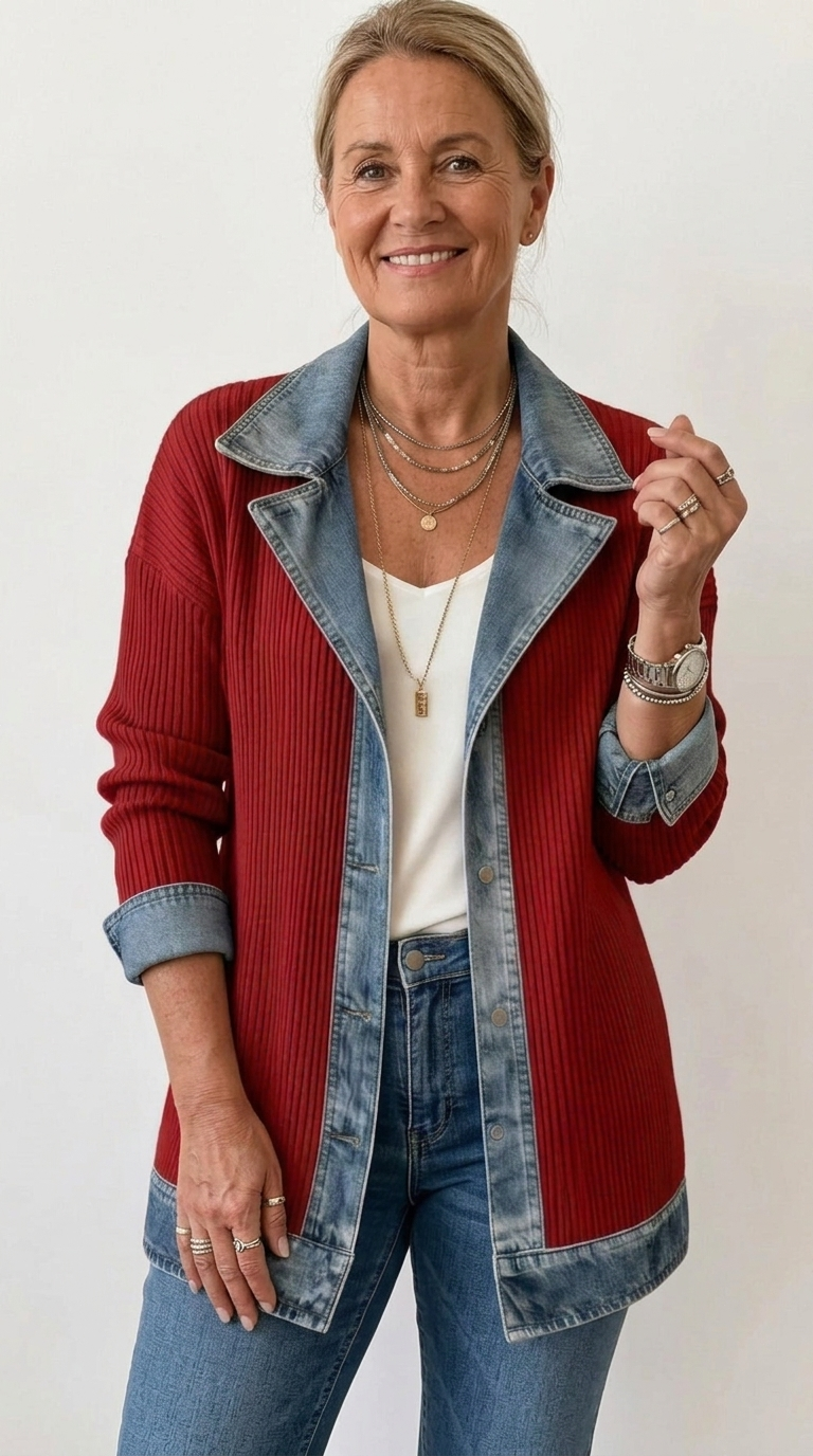 Vivian | Layered Knit Jacket