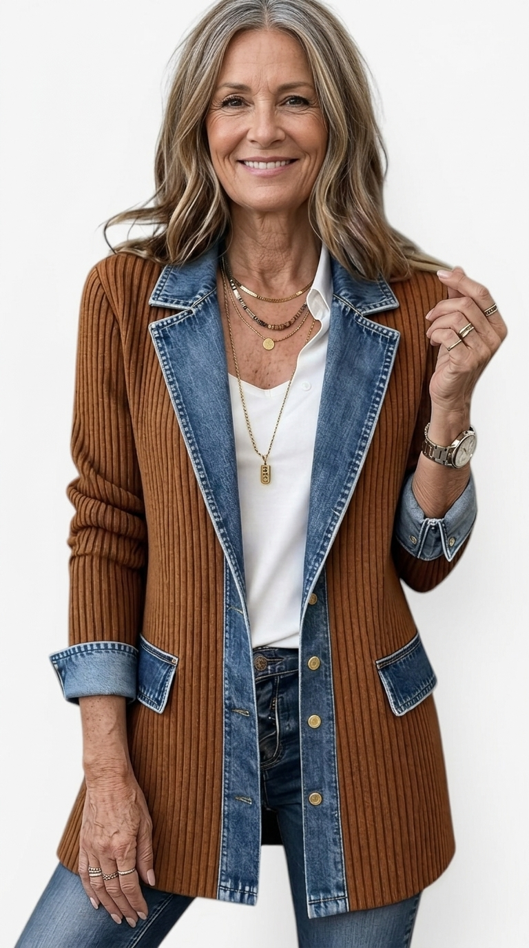 Vivian | Layered Knit Jacket