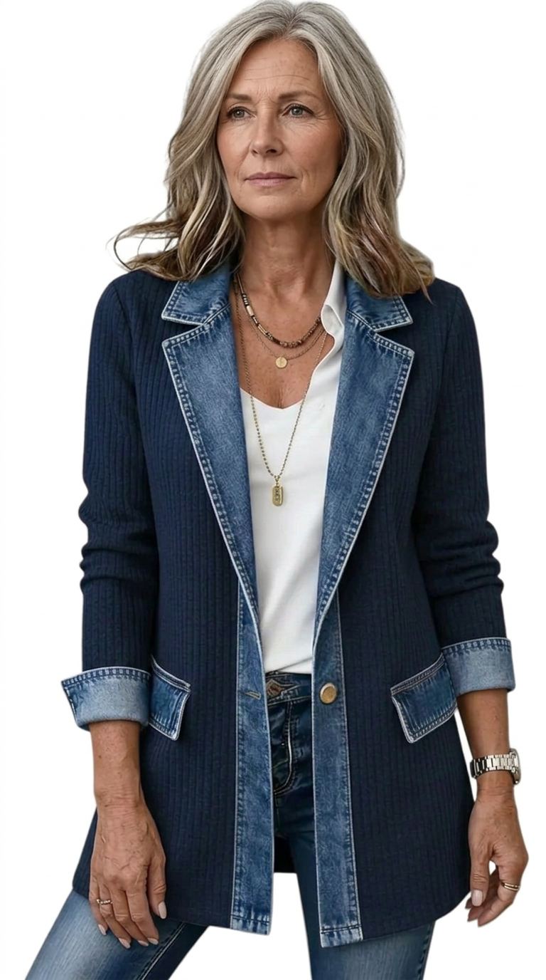 Vivian | Layered Knit Jacket