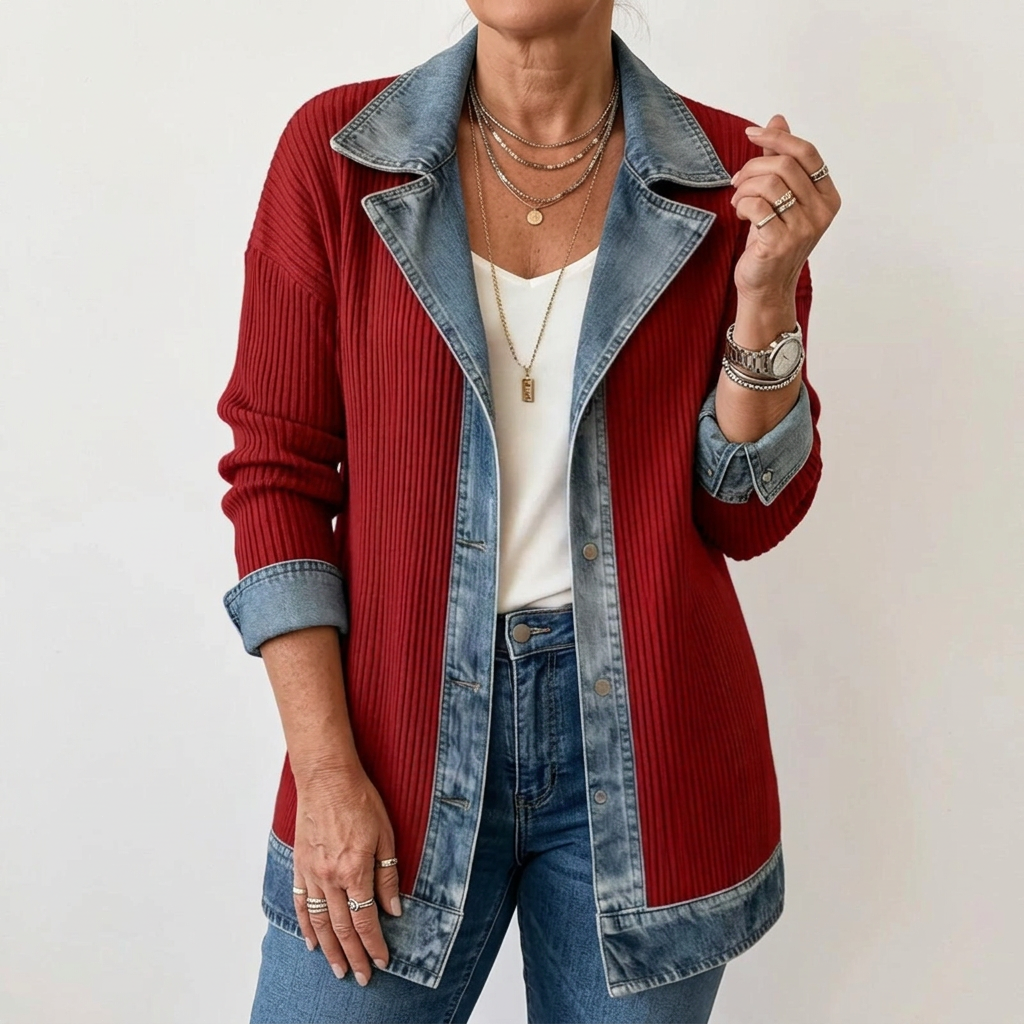 Vivian | Layered Knit Jacket