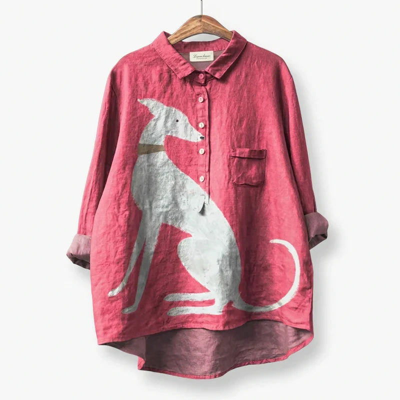 Candela | Oversize Dachshund Stampa Shirt