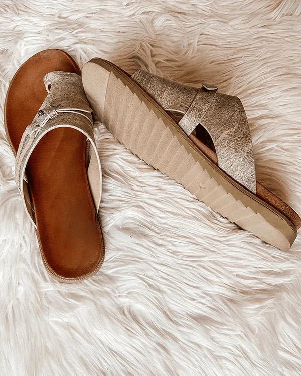 Fernanda | Sandals Confortables Elegant - Grey