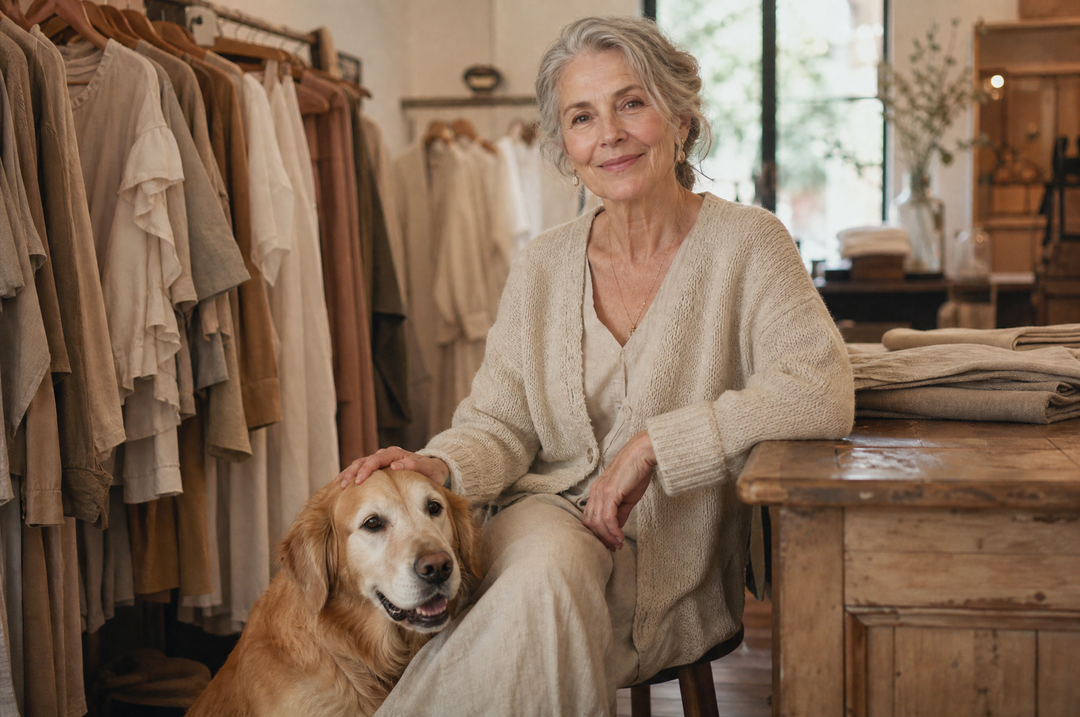 Helen and Olivia in the boutique