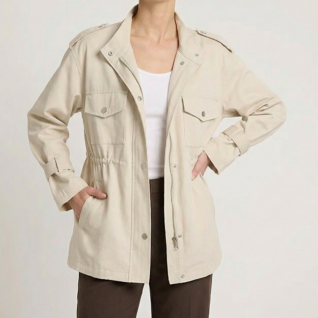 Amélie | Chic and Cozy Overcoat - Cream