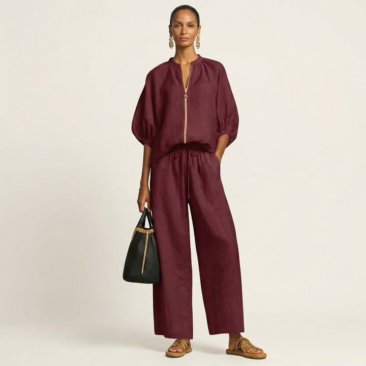 Marlowe | Zipper-Front Sleeve Balloon Completo