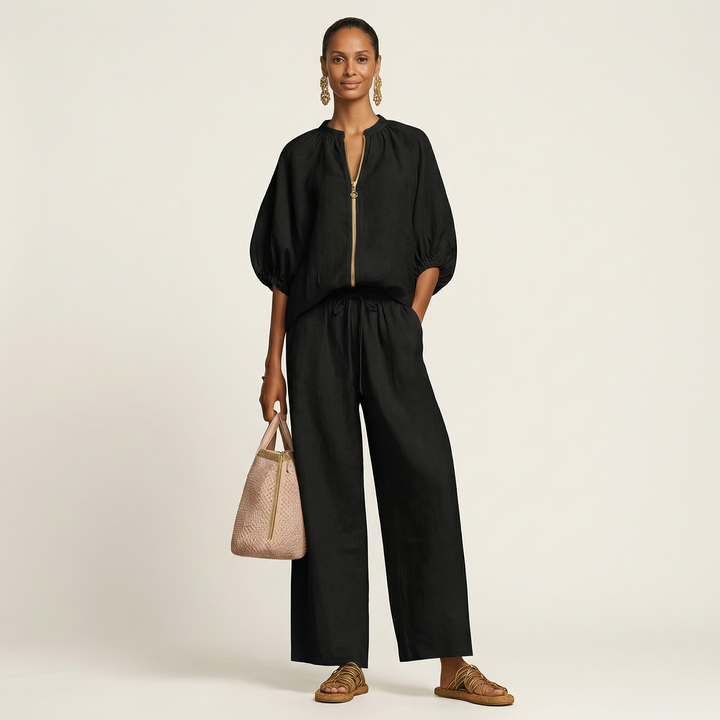 Marlowe | Zipper-Front Sleeve Balloon Completo