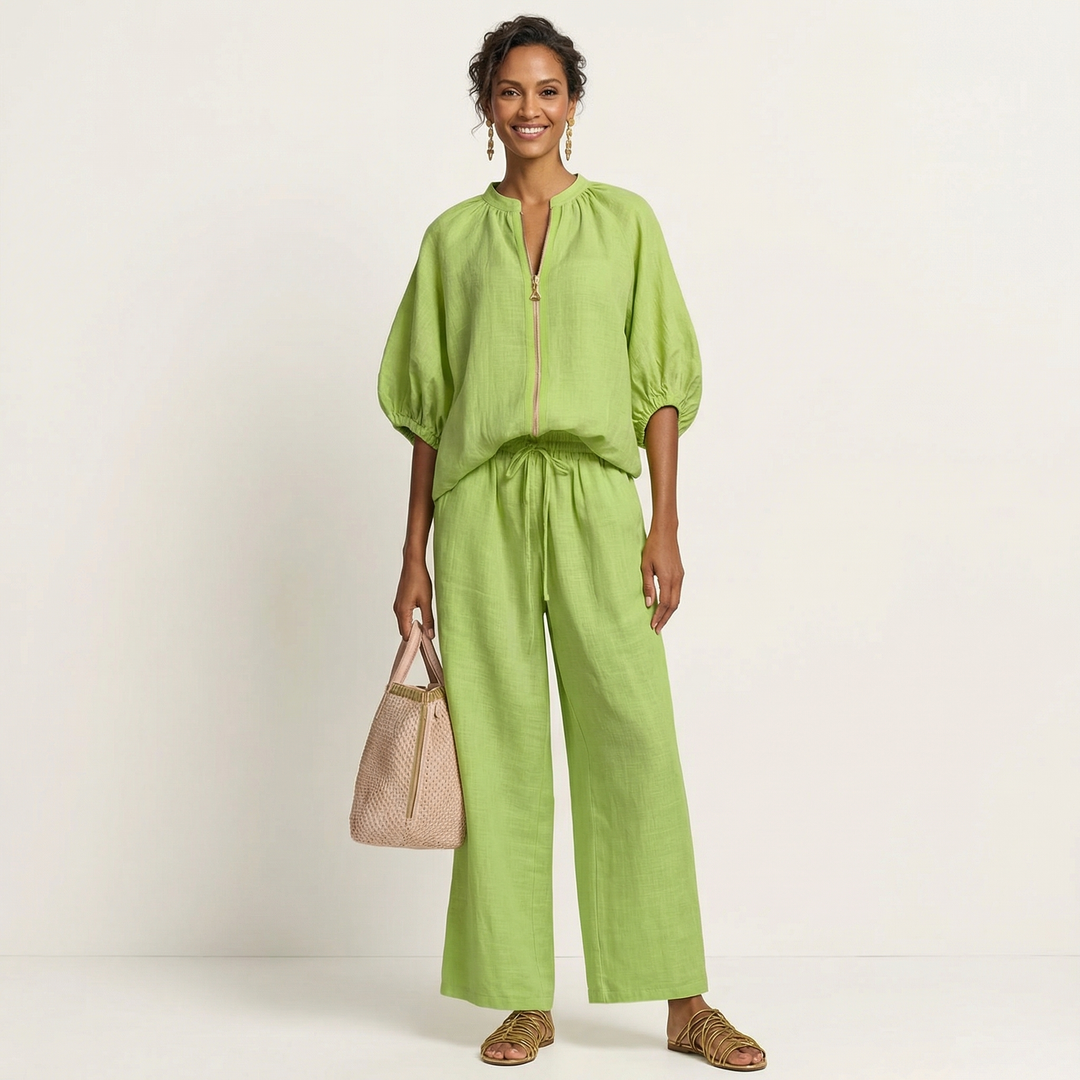 Marlowe | Zipper-Front Sleeve Balloon Completo