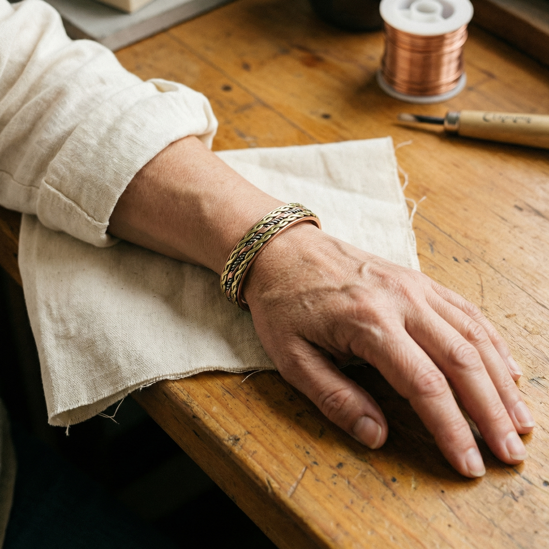 Weave | Copper Bracelet - Helen & Olivia Manhattan