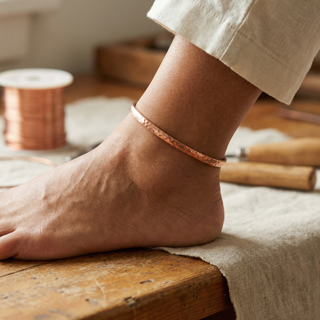 Sand | Copper Anklet - Helen & Olivia Manhattan