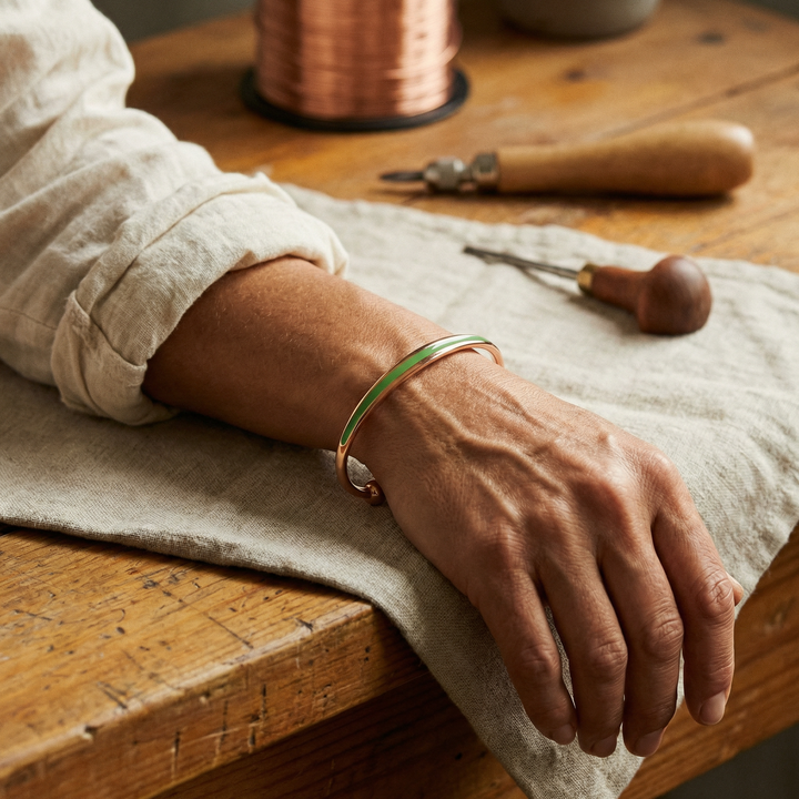 Jade | Copper Bracelet - Helen & Olivia Manhattan