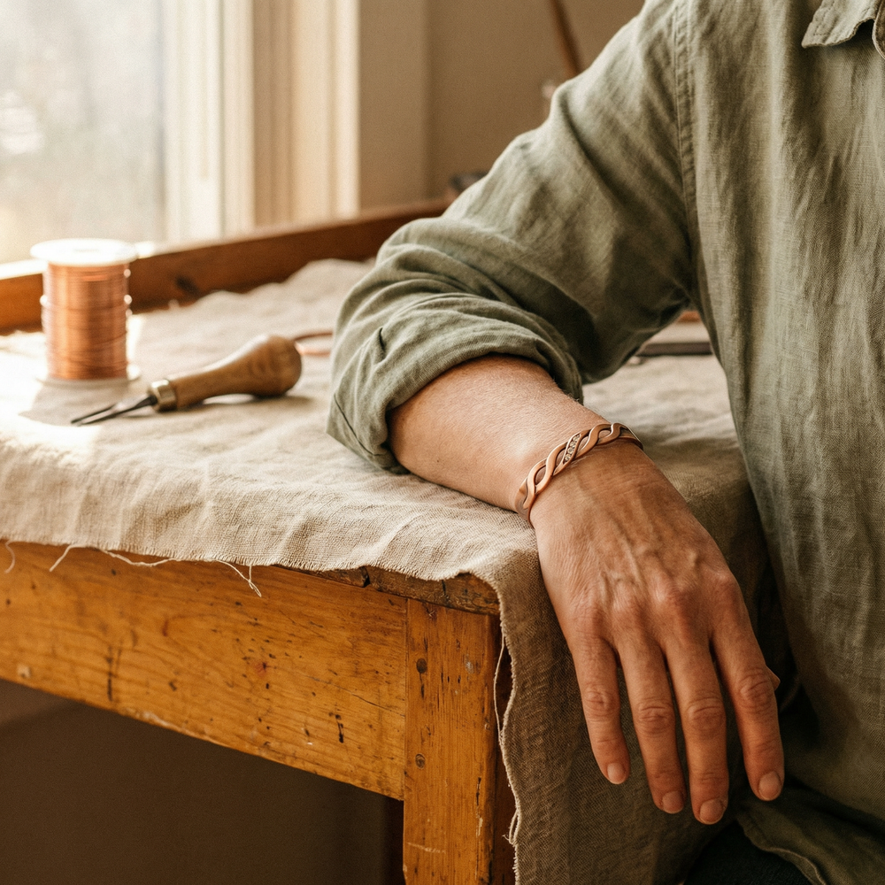 Seam | Copper Bracelet - Helen & Olivia Manhattan