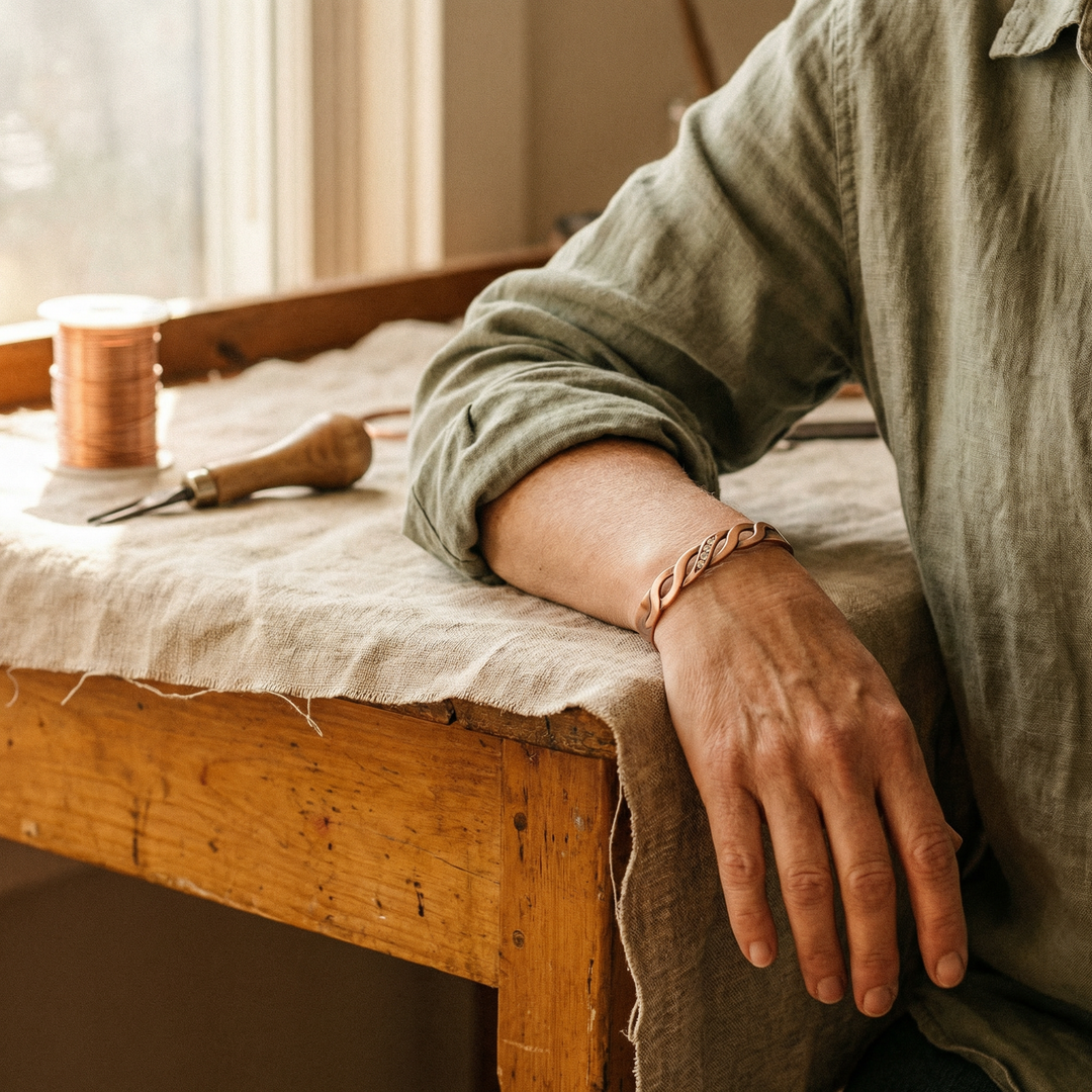 Seam | Copper Bracelet - Helen & Olivia Manhattan