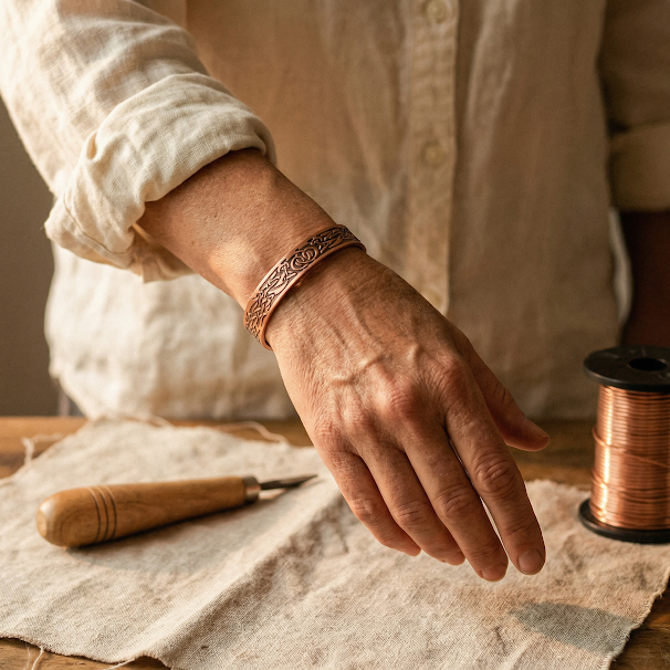Flow | Copper Bracelet - Helen & Olivia Manhattan
