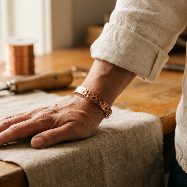Furrow | Copper Bracelet - Helen & Olivia Manhattan
