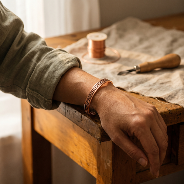 Current | Copper Bracelet - Helen & Olivia Manhattan