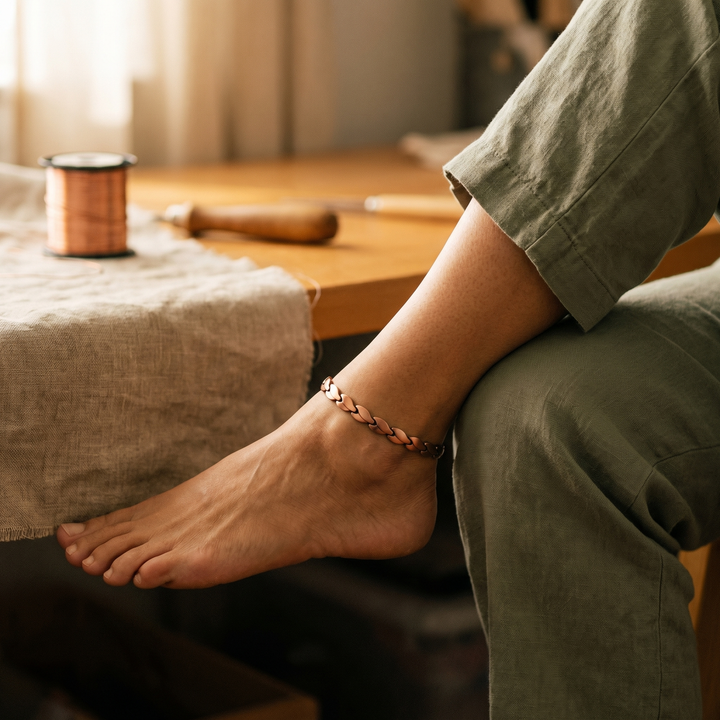 Marsh | Copper Anklet - Helen & Olivia Manhattan