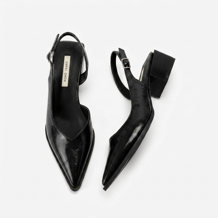 Emma – Orthopedic Slingback Heels - Ivory