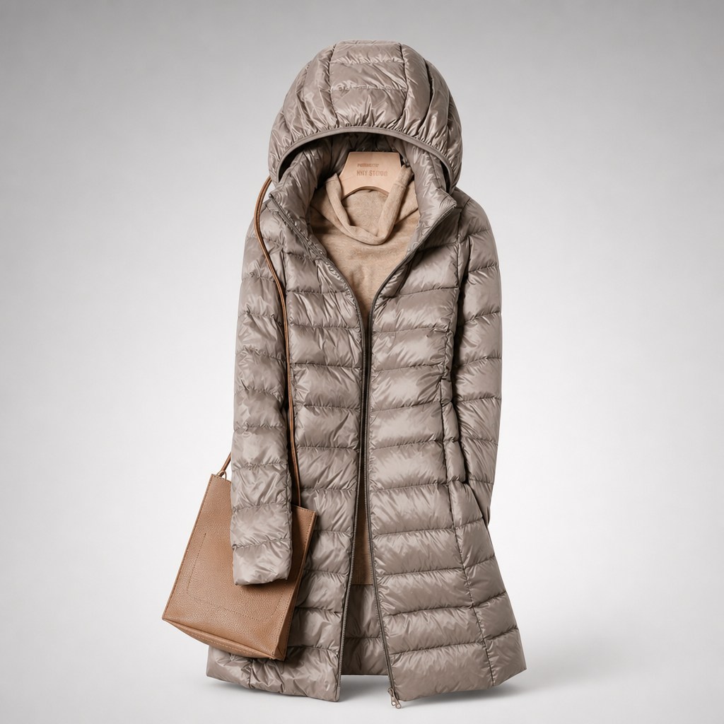 Clara | Ultralight Down Jacket - Red