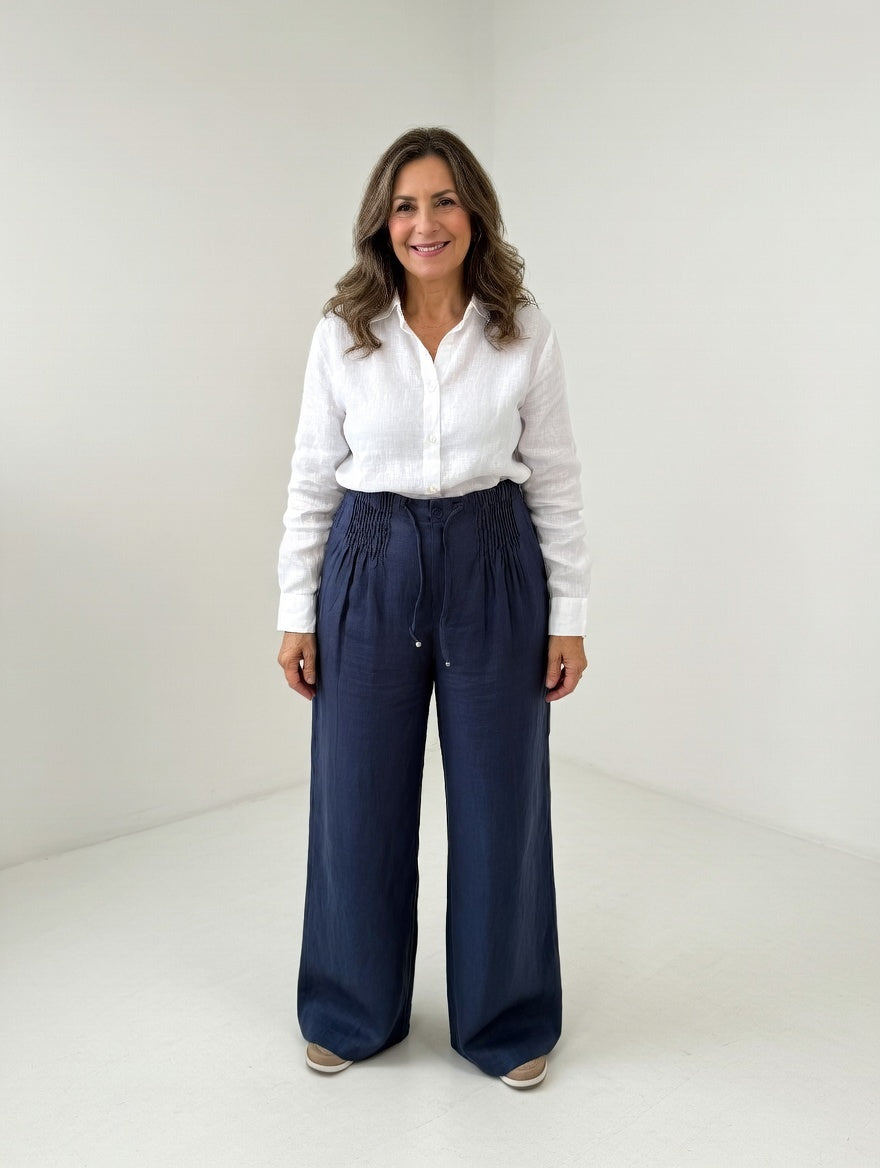 Bridie | Easy Leggero Cotton Gamba Larga Pants