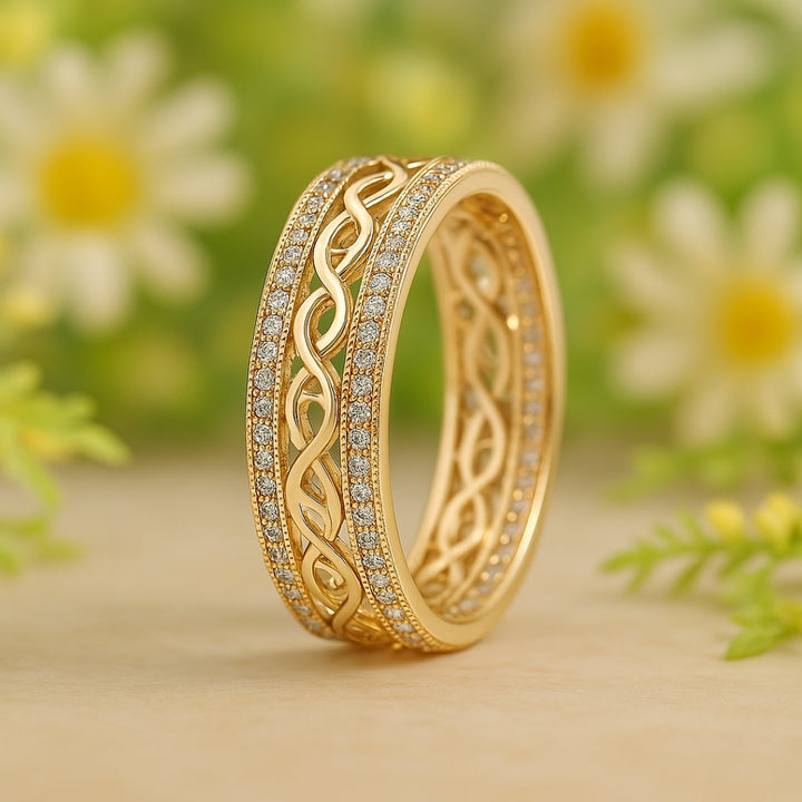 Gold Ring Hollow Leggero