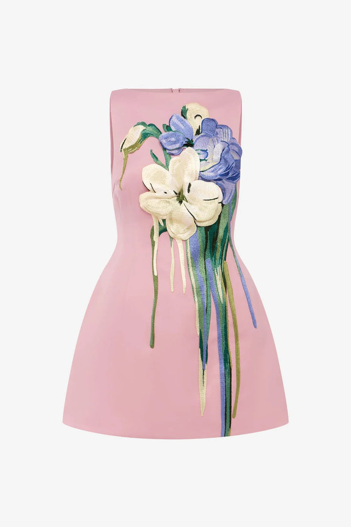 Juliana | Embroidered Mini Dress