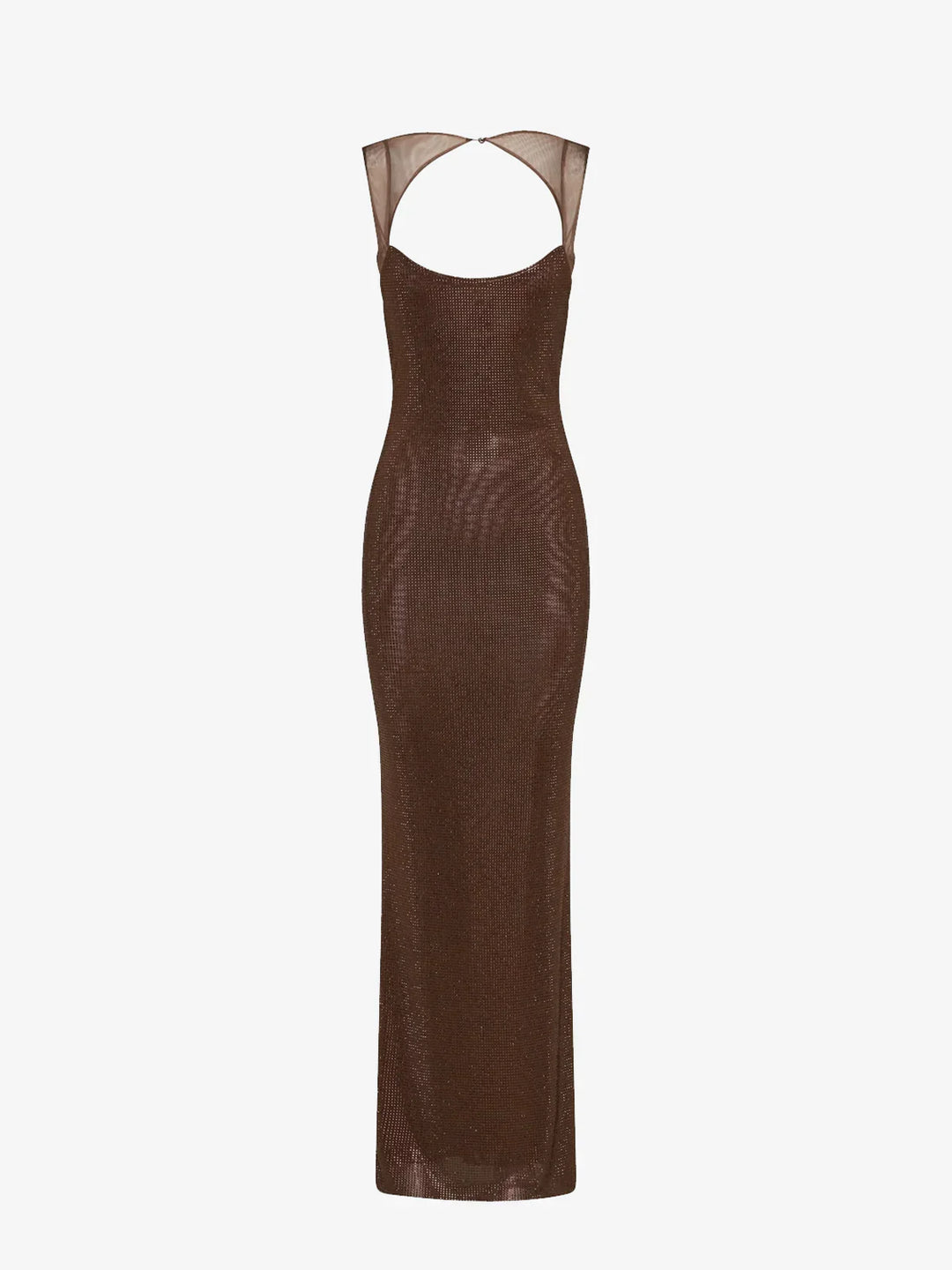 Jessica | Dress Maxi in Paillettes Olografiche, Neckline Wide & Schiena Scoperta