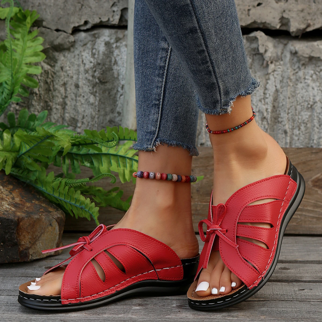 Kamila | Sandals Confortables Decontractees - Green