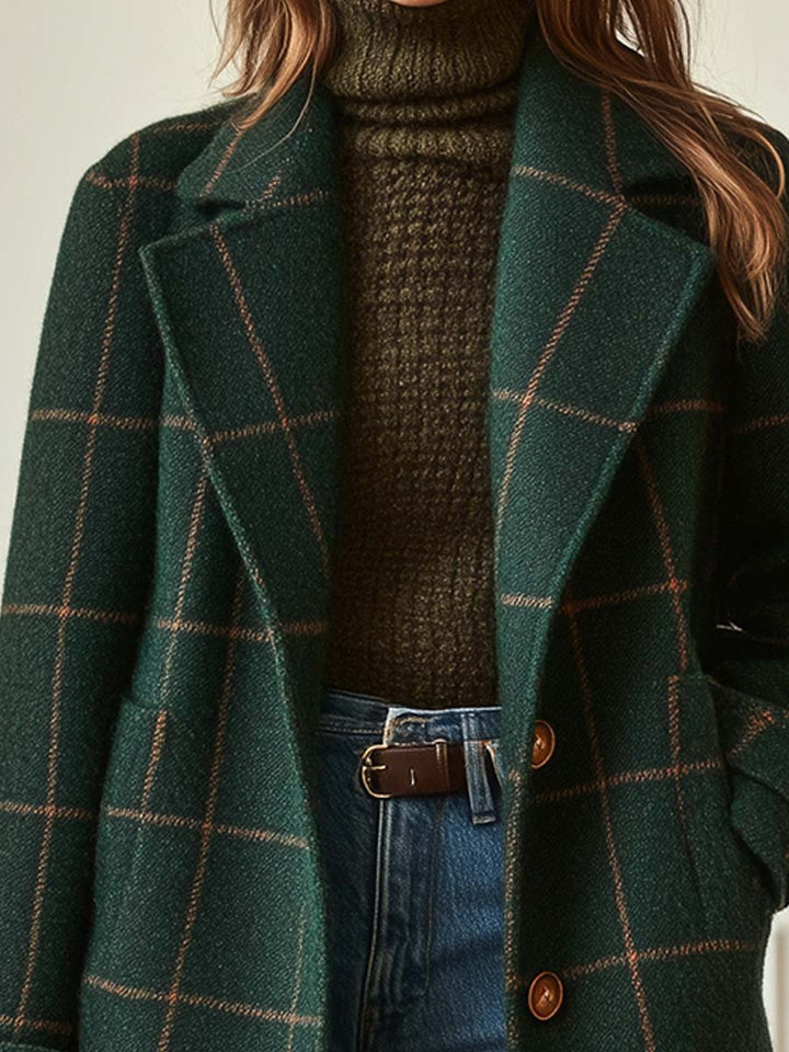 Louise | Checkered Coat - 
