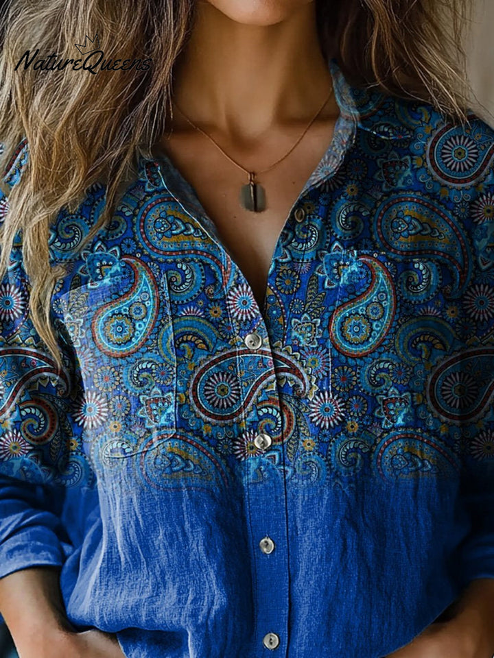 Fairfield | Ethnic Stampa Cotton Blouse