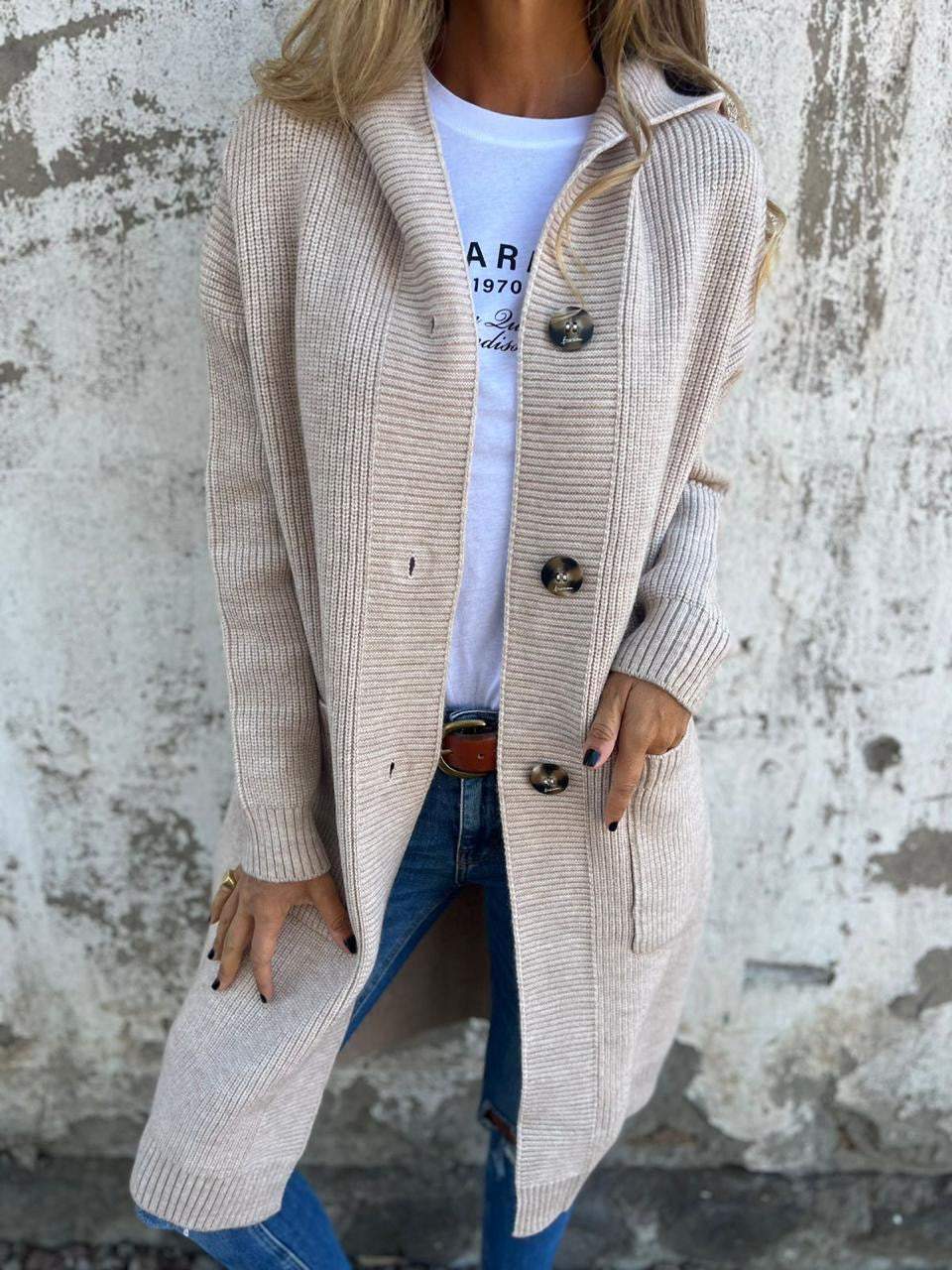 Rosalie | Chic Long Knit Cardigan