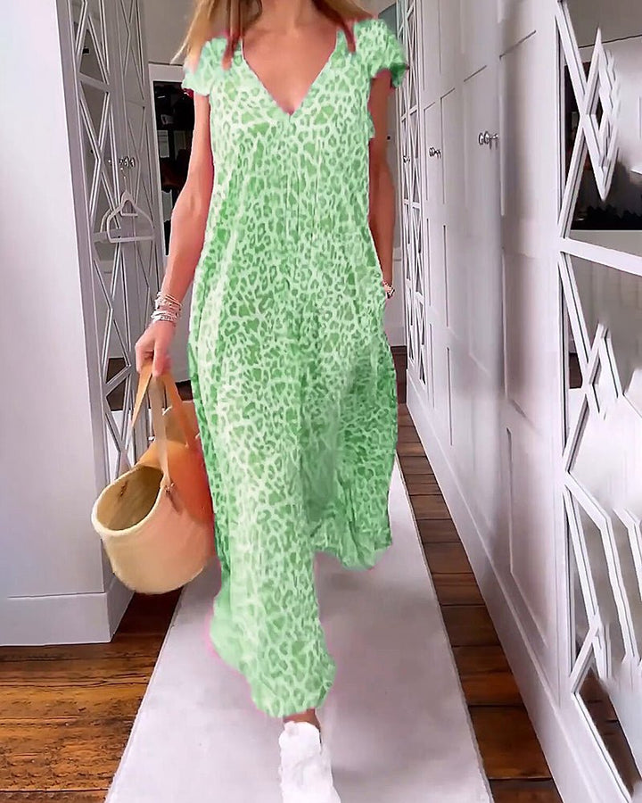 Glaiza | Maxi Dress V-Neck