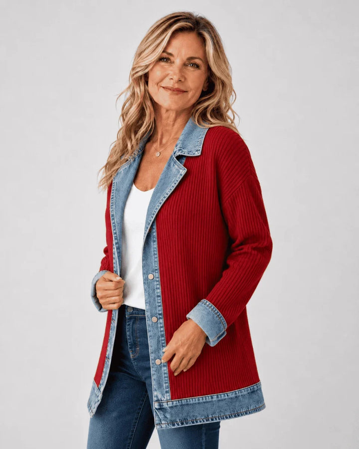 Iona | Effortlessly Chic Relaxed Denim Jacket - Black