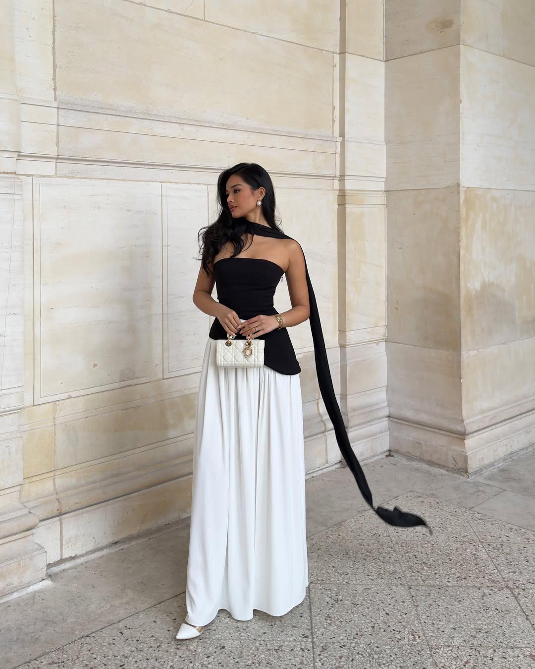 Lucinda | Dress Maxi Flowy Senza Spalline with Spacco Alto