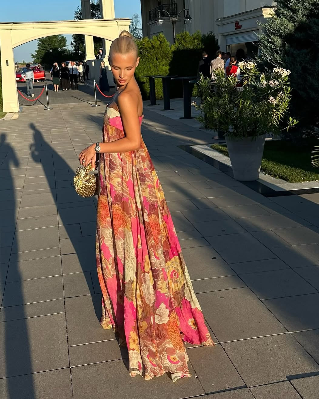 Maelynn | Dress Maxi Floral Senza Spalline