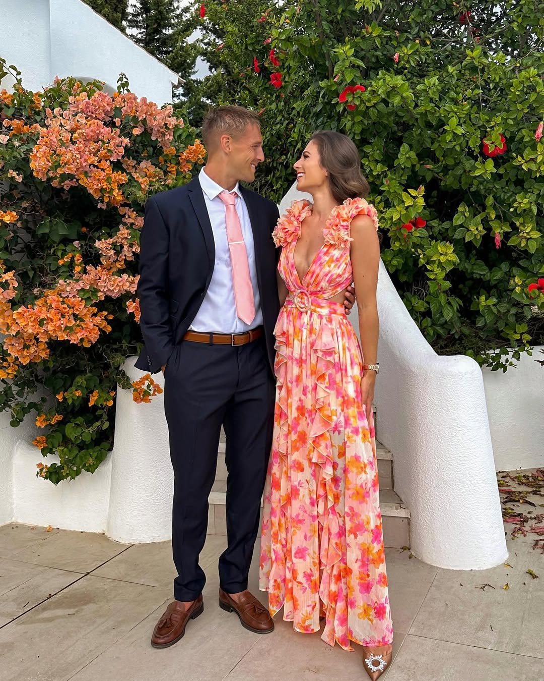 Maeve | Dress Maxi Floral with Flowers 3D & Cut-Out