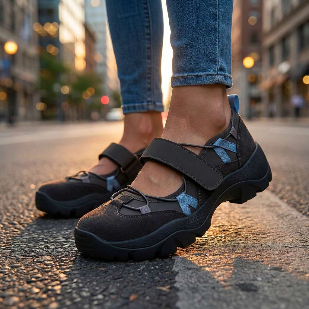 Chiara | Scarpe Comode da Passeggio in Camoscio