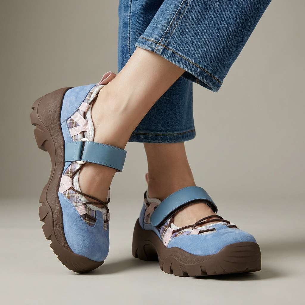 Chiara | Scarpe Comode da Passeggio in Camoscio