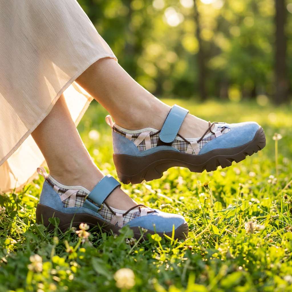 Chiara | Scarpe Comode da Passeggio in Camoscio