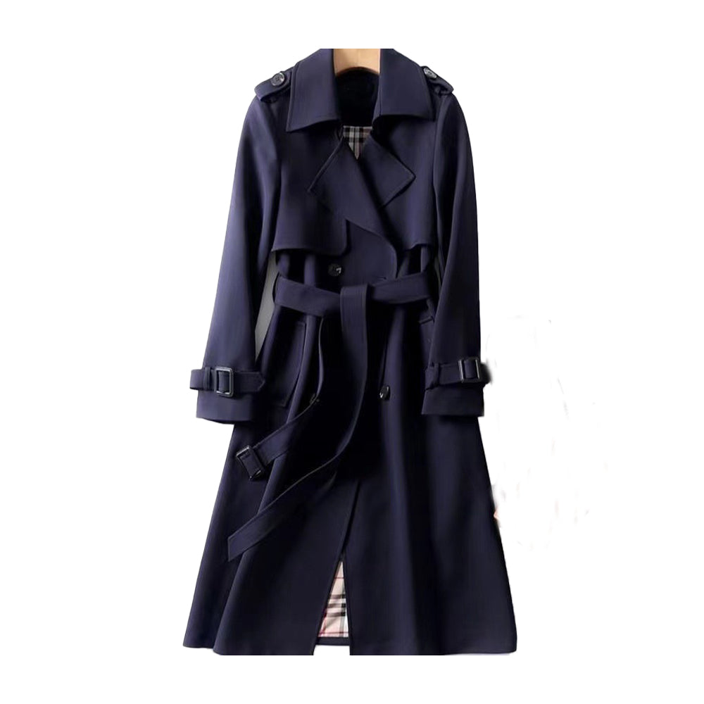Giselle | Trench-Manteau Ceinturé - Blue