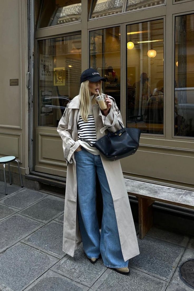Mina | Classic Trench Coat for Stylish Seasons - Black