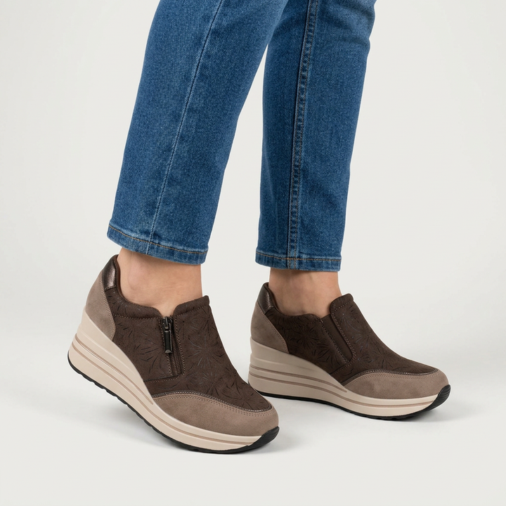 Morena | Sneakers comoda donna con zeppa