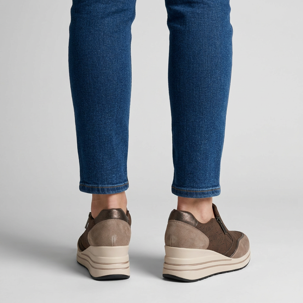 Morena | Sneakers comoda donna con zeppa