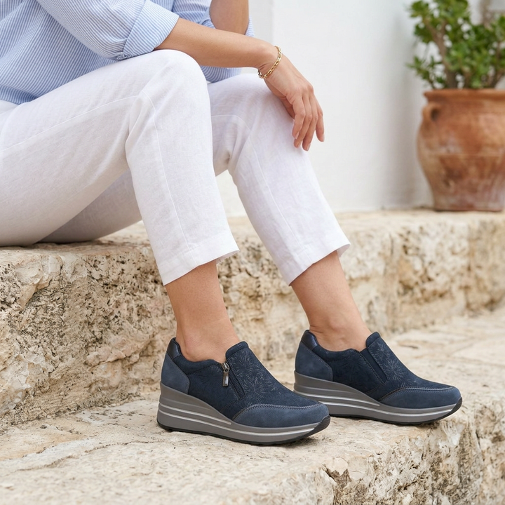 Morena | Sneakers comoda donna con zeppa
