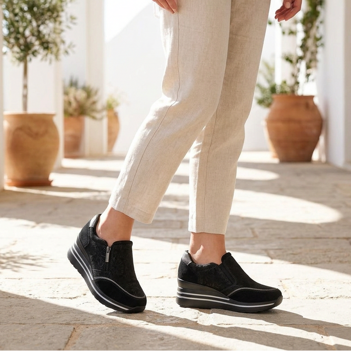 Morena | Sneakers comoda donna con zeppa