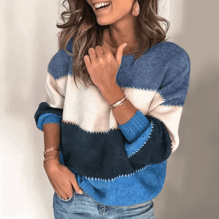 Ona | Colour Block Knit Jumper