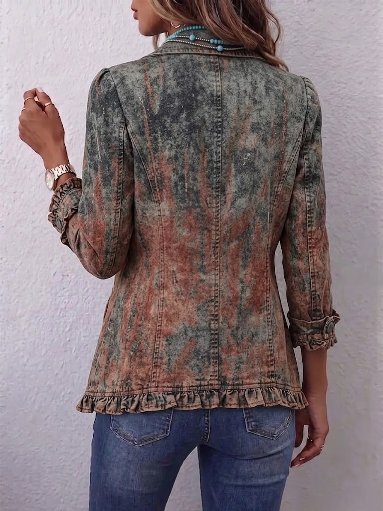 Flavie | Ombre Ruffle Jacket - Helen & Olivia Manhattan
