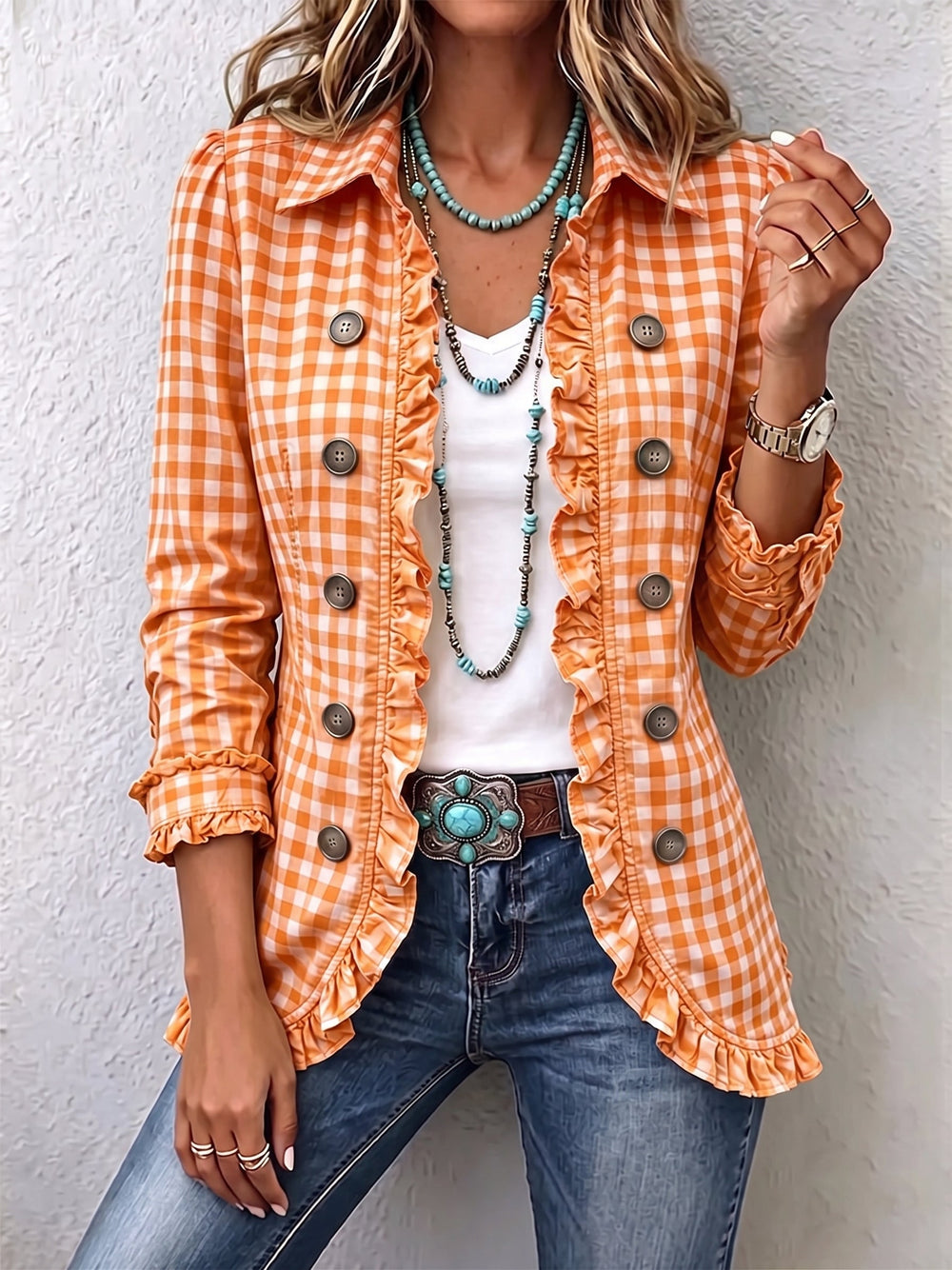Julie | Ruffle Jacket - Helen & Olivia Manhattan