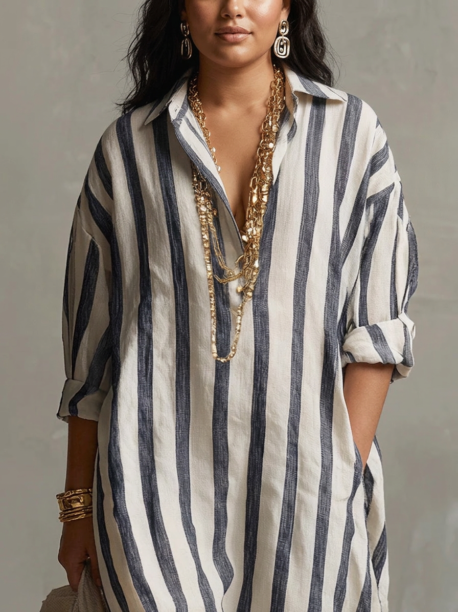 Liora | Maxi Dress Oversize Striped