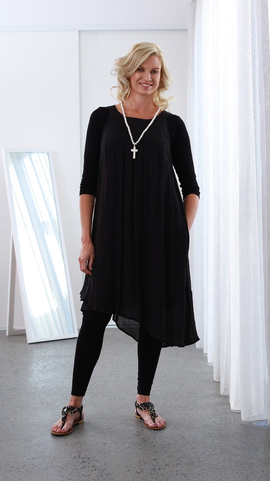 Faye | Bamboo Fiber Midi Dress